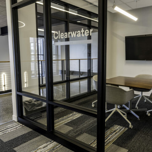 Office Furniture in a Construction Company Office in Eastern Washington