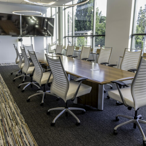 Office Furniture in a Construction Company Office in Eastern Washington