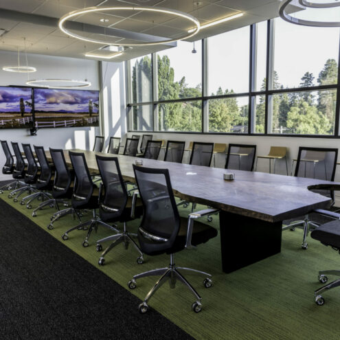 Office Furniture in a Construction Company Office in Eastern Washington